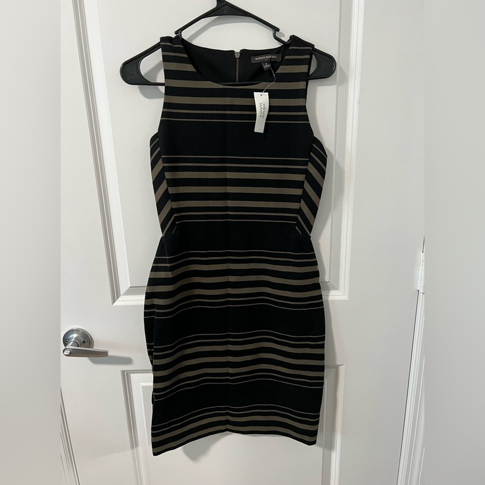 NWT Banana Republic Business Midi Stripe Dress